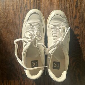 Veja V-12 White Leather Sneakers